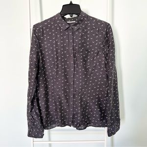 Halogen Washable Silk Printed Blouse